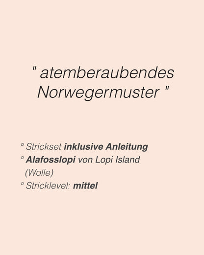 Arctic Summer Polar Sweater | fantastisches Muster aus Alafosslopi von Lopi Island