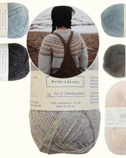 Pull Arctic Spring | pour l’éternité, en Le Petit Lambswool et Le Petit Silk & Mohair de Biches & Bûches
