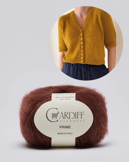 Aris Blouse | Kaschmir und Seide mit Prime von Cardiff Cashmere