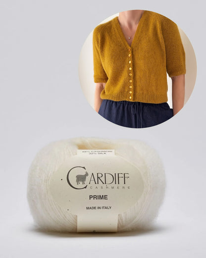 Aris Blouse | Kaschmir und Seide mit Prime von Cardiff Cashmere