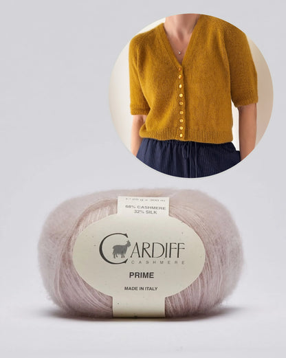 Aris Blouse | Kaschmir und Seide mit Prime von Cardiff Cashmere