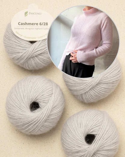 Arrow-pusero | erittäin imarteleva ja pehmeä, valmistettu Pascualin Cashmere 6/28 -langasta