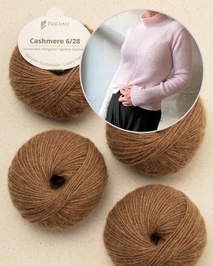 Arrow-pusero | erittäin imarteleva ja pehmeä, valmistettu Pascualin Cashmere 6/28 -langasta