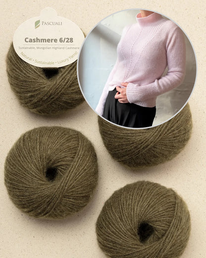 Arrow-pusero | erittäin imarteleva ja pehmeä, valmistettu Pascualin Cashmere 6/28 -langasta