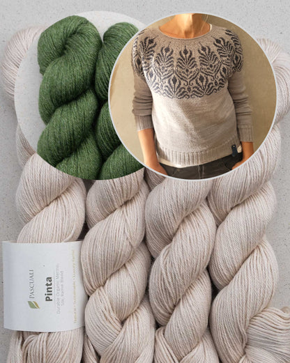 Art Deko Sweater | kunstvolles Muster aus Pinta von Pascuali