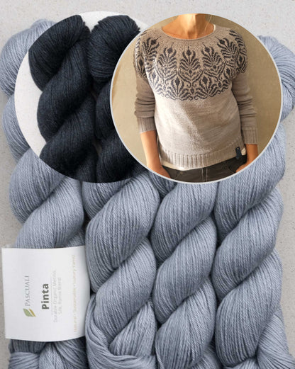 Art Deko Sweater | kunstvolles Muster aus Pinta von Pascuali