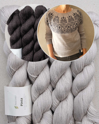 Art Deko Sweater | kunstvolles Muster aus Pinta von Pascuali