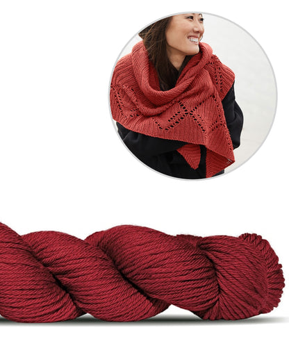 Ating | lõdvestunud muster Rosy Green Wooli Big Merino Hugi lõngast
