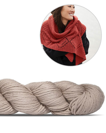 Ating | lõdvestunud muster Rosy Green Wooli Big Merino Hugi lõngast