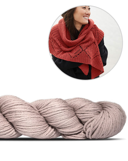 Ating | lõdvestunud muster Rosy Green Wooli Big Merino Hugi lõngast