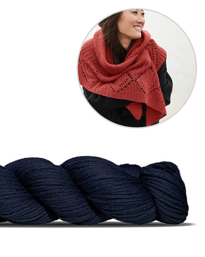 Ating | lõdvestunud muster Rosy Green Wooli Big Merino Hugi lõngast