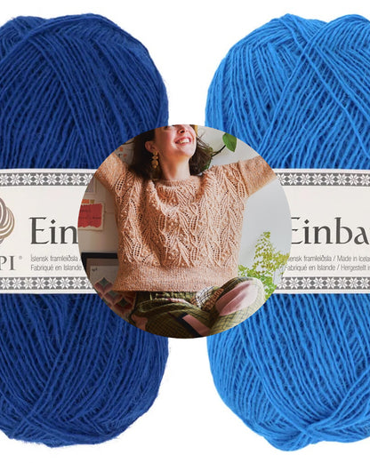 Atlantica Sweater | zartes Muster aus Einband von Lopi Island