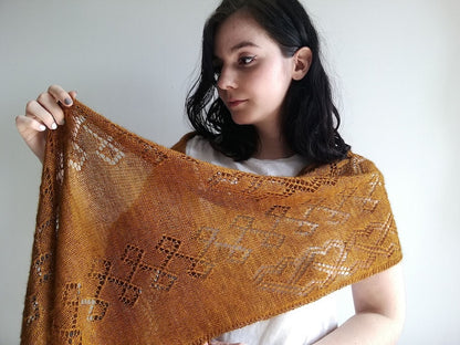 Lucarne Scarf | feines Lacemuster - super weich aus Alpaca Lace von Pascuali
