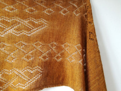 Lucarne Scarf | feines Lacemuster - super weich aus Alpaca Lace von Pascuali