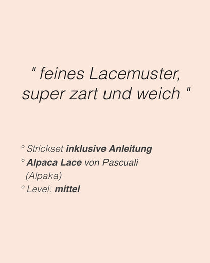 Lucarne Scarf | feines Lacemuster - super weich aus Alpaca Lace von Pascuali