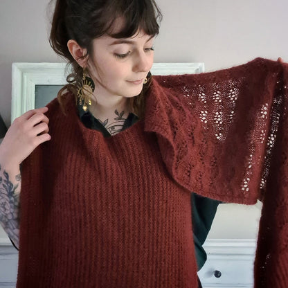 Hornet Scarf | fantastisches Muster aus Merino und Soft Silk Mohair von Knitting for Olive
