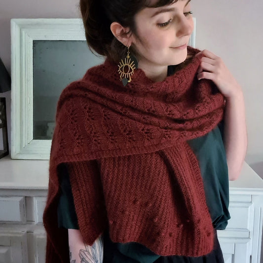 Hornet Scarf | fantastisches Muster aus Merino und Soft Silk Mohair von Knitting for Olive