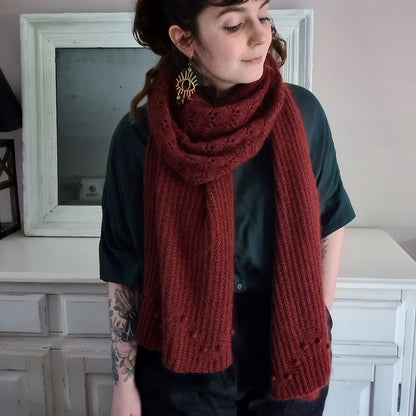 Hornet Scarf | fantastisches Muster aus Merino und Soft Silk Mohair von Knitting for Olive