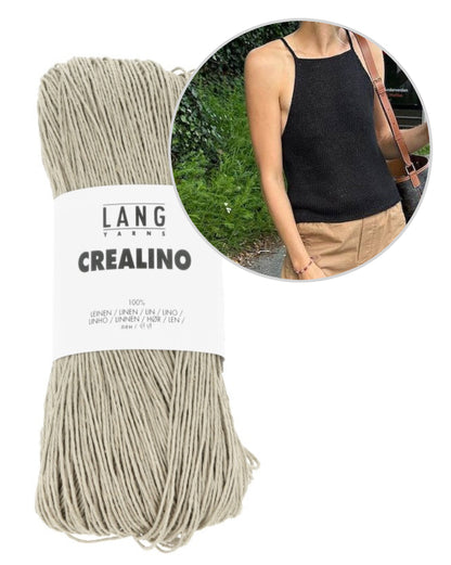 PetiteKnit Audrey Top mit Crealino von Lang Yarns 18