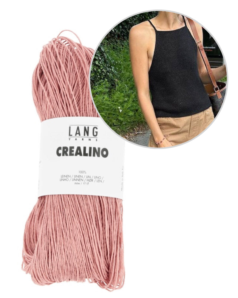 PetiteKnit Audrey Top mit Crealino von Lang Yarns 15