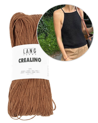 PetiteKnit Audrey Top mit Crealino von Lang Yarns 17