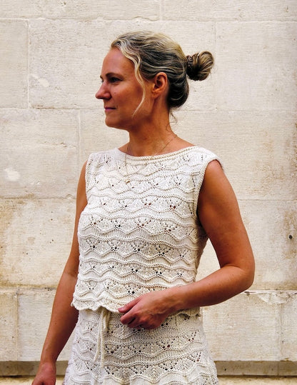 Solène Top | zartes Muster aus Pure Silk von Knitting for Olive