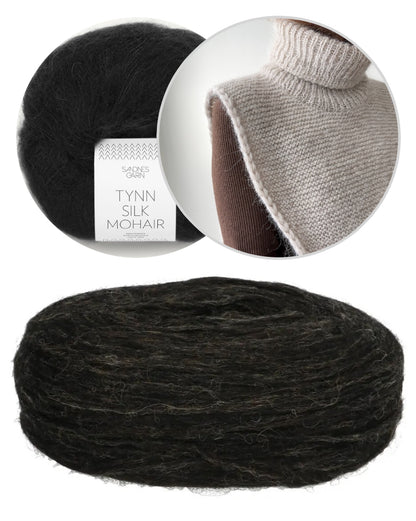 Autumn Tales Cowl | schlicht und warm aus Plötulopi von Lopi Island und Tynn Silk Mohair von Sandnes