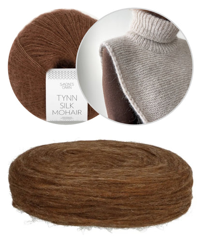 Autumn Tales Cowl | schlicht und warm aus Plötulopi von Lopi Island und Tynn Silk Mohair von Sandnes