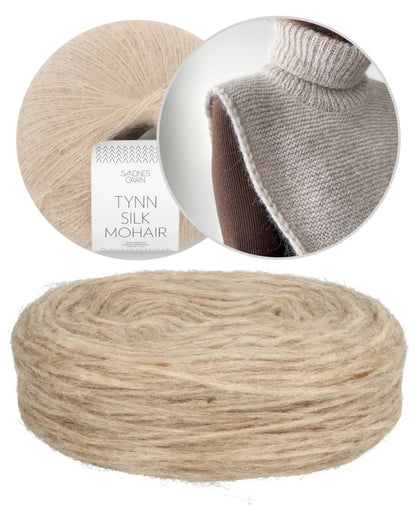 Autumn Tales Cowl | schlicht und warm aus Plötulopi von Lopi Island und Tynn Silk Mohair von Sandnes