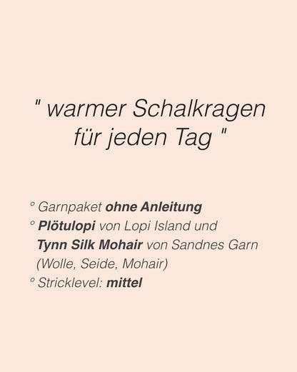 Autumn Tales Cowl | schlicht und warm aus Plötulopi von Lopi Island und Tynn Silk Mohair von Sandnes