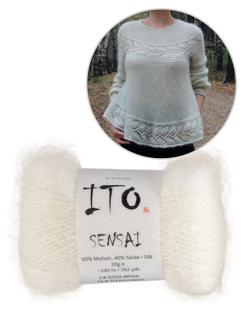 Autumn Waltz Tunic von Lyudmila Aksenik mit Sensai von ITO Yarn 12