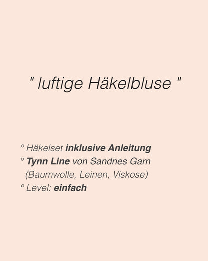 Ava Blouse | luftiges Häkeljäckchen mit Tynn Line von Sandnes Garn