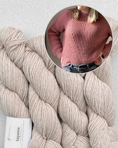 Ava Sweater | herrlich weiches Halbpatent aus Sayama von Pascuali