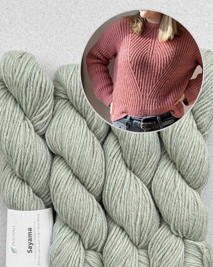 Ava Sweater | herrlich weiches Halbpatent aus Sayama von Pascuali