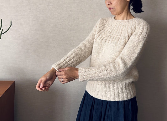 Yukiho Sweater | zart und einfach aus Le Coton & Alpaca von Biches & Bûches