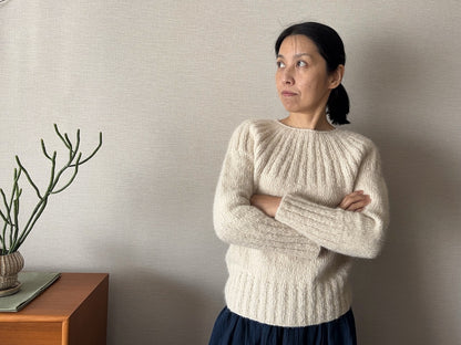 Yukiho Sweater | zacht en eenvoudig van Le Coton & Alpaca van Biches & Bûches