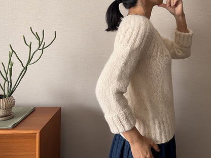 Yukiho Sweater | zacht en eenvoudig van Le Coton & Alpaca van Biches & Bûches