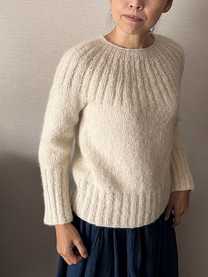 Yukiho Sweater | zacht en eenvoudig van Le Coton & Alpaca van Biches & Bûches