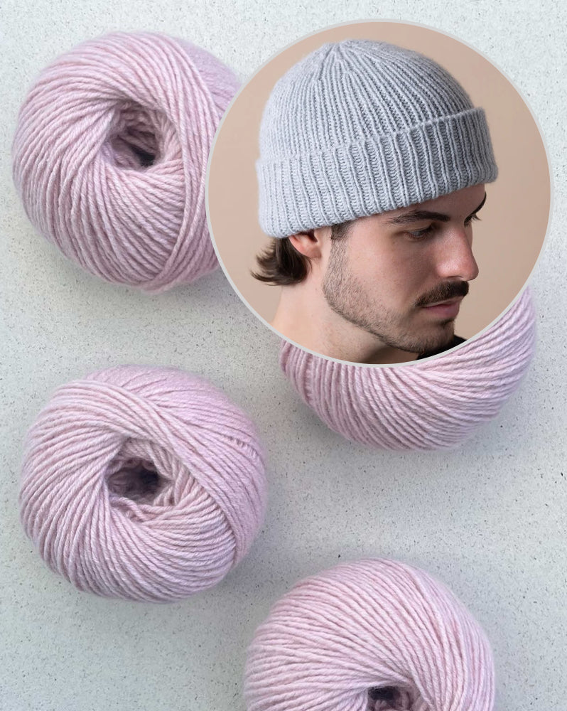 Balance Mütze aus Cashmere Charis von Pascuali – einfache Cashmere Mütze stricken