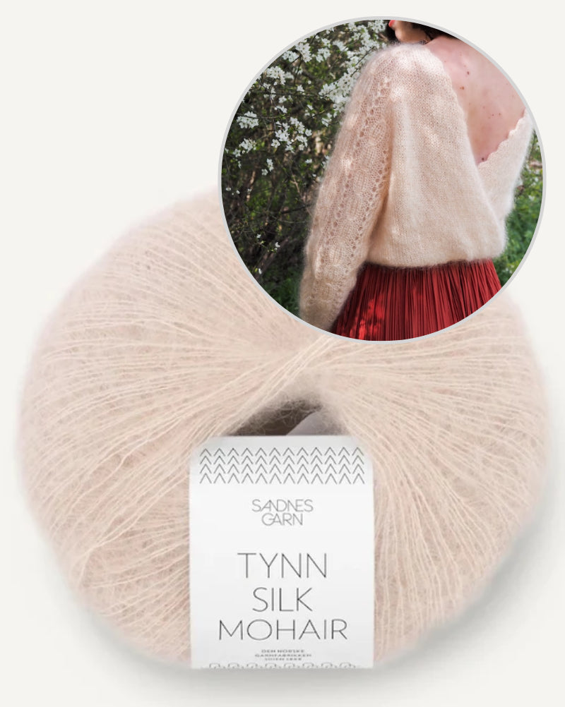 Ballerina Romance Sweater von Macimille mit Tynn Silk Mohair von Sandnes Garn 10
