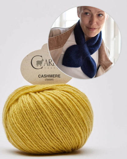 Bam Bam Bow | Mini-Tuch in Schleifenform aus Classic Cashmere von Cardiff