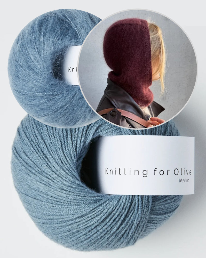 Barbara Balaclava von PetiteKnit mit Merino und Soft Silk Mohair von Knitting for Olive 6