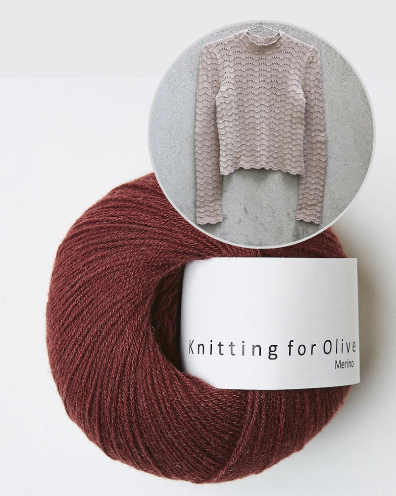 Barbroe Bluse von Knitting for Olive mit Merino als Strickset mit Anleitung PDF, deutsch, 10