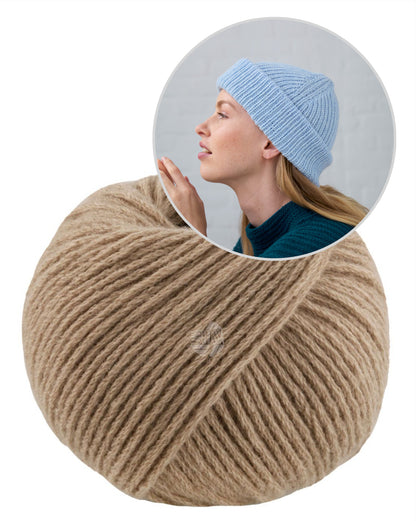 Basic Kiss Mütze | weich und leicht aus Cashmere Kiss von Lana Grossa