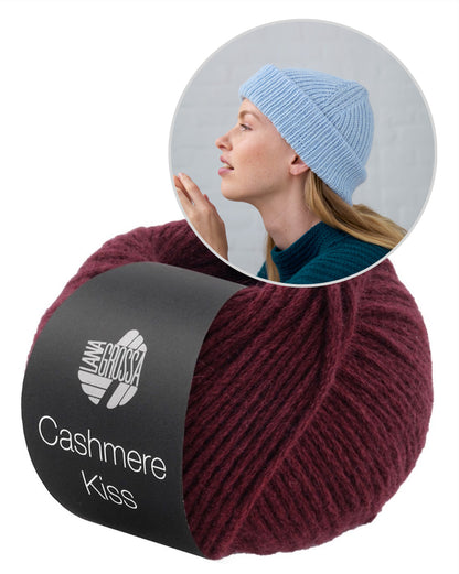 Basic Kiss Mütze | weich und leicht aus Cashmere Kiss von Lana Grossa
