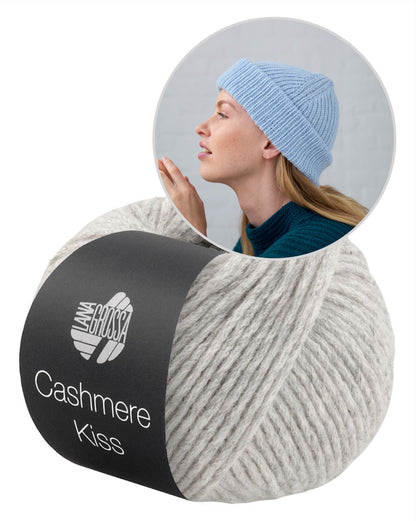 Basic Kiss Mütze | weich und leicht aus Cashmere Kiss von Lana Grossa
