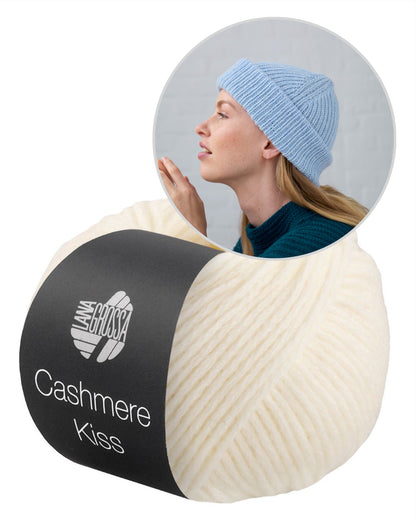 Basic Kiss Mütze | weich und leicht aus Cashmere Kiss von Lana Grossa