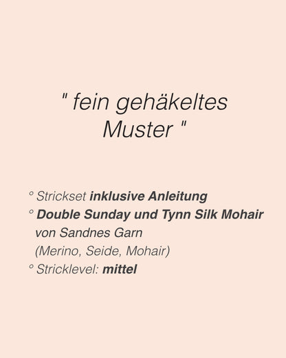 Basket Clutch | gehäkeltes Muster aus Double Sunday und Tynn Silk Mohair von Sandnes Garn