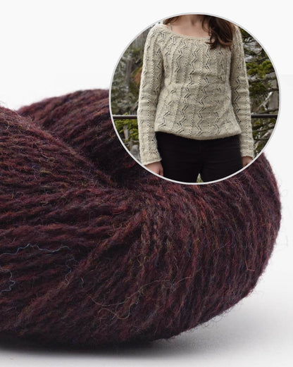Battenkill Pullover von Wildernestknits mit Bio Shetland von BC Garn 19