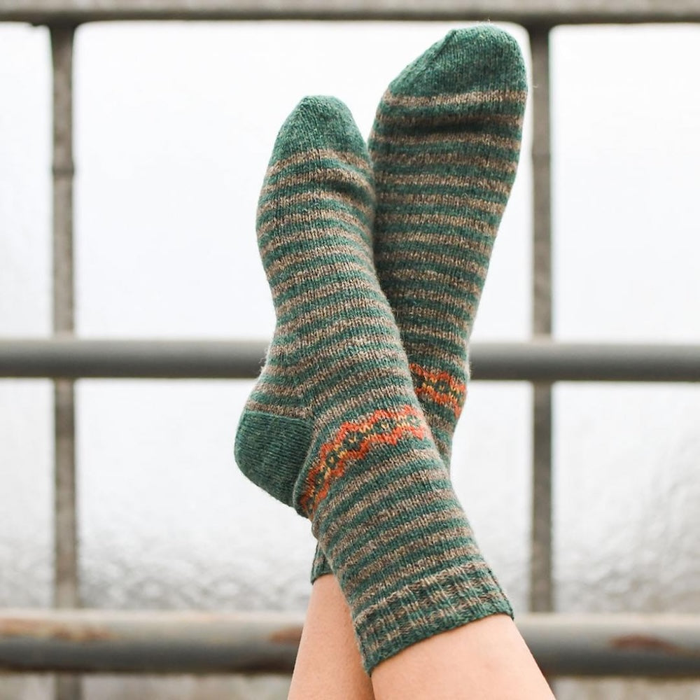 Smilla Socken von Stella Ackroyd aus Bio Shetland von BC Garn 1